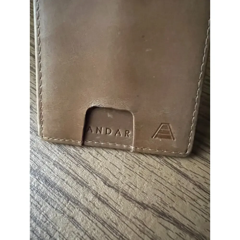 Andar “The Ranger” Full Grain Leather Mens Wallet Saddle Brown